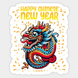 Majestic 2024 Dragon - Lunar New Year Celebration Design Sticker